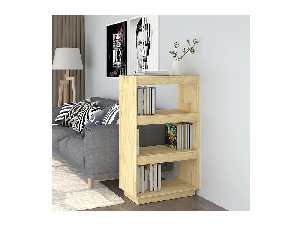 Bibliothèque | Etagère de rangement | Meuble de rangement 60x35x103 cm pin massif