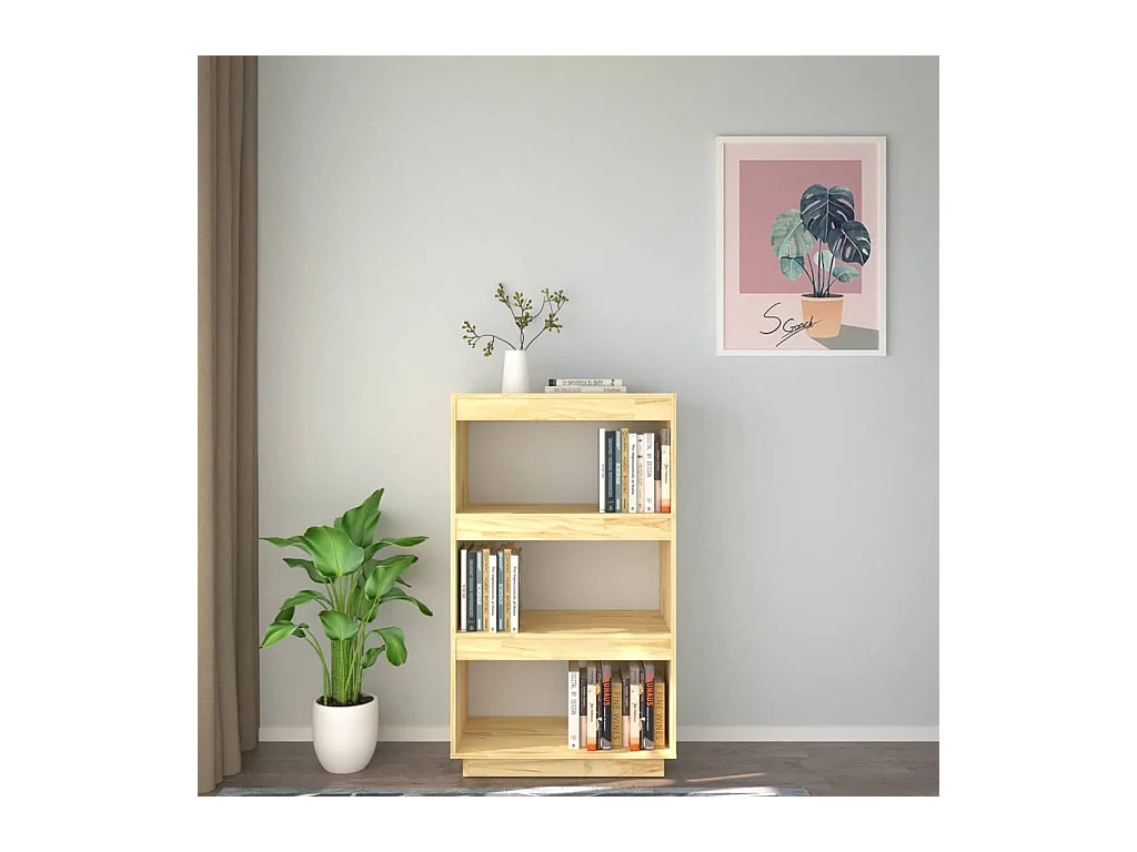 Bibliothèque | Etagère de rangement | Meuble de rangement 60x35x103 cm pin massif