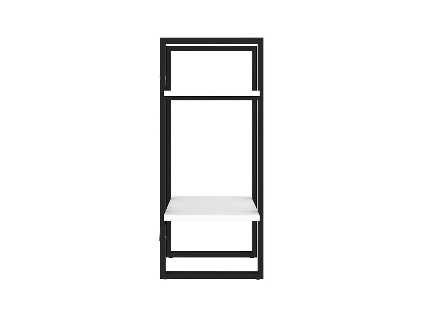 Bibliothèque | Etagère de rangement | Meuble de rangement à 2 niveaux blanc 40x30x70 cm bois d'ingénierie