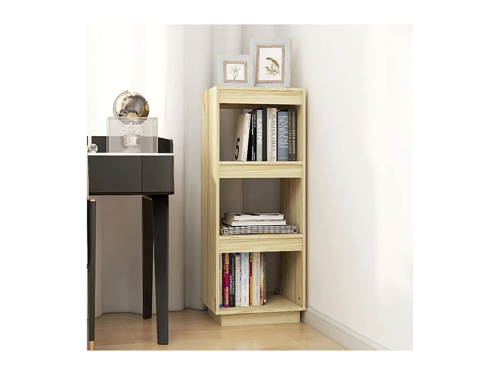 Bibliothèque | Etagère de rangement | Meuble de rangement 40x35x103 cm pin massif