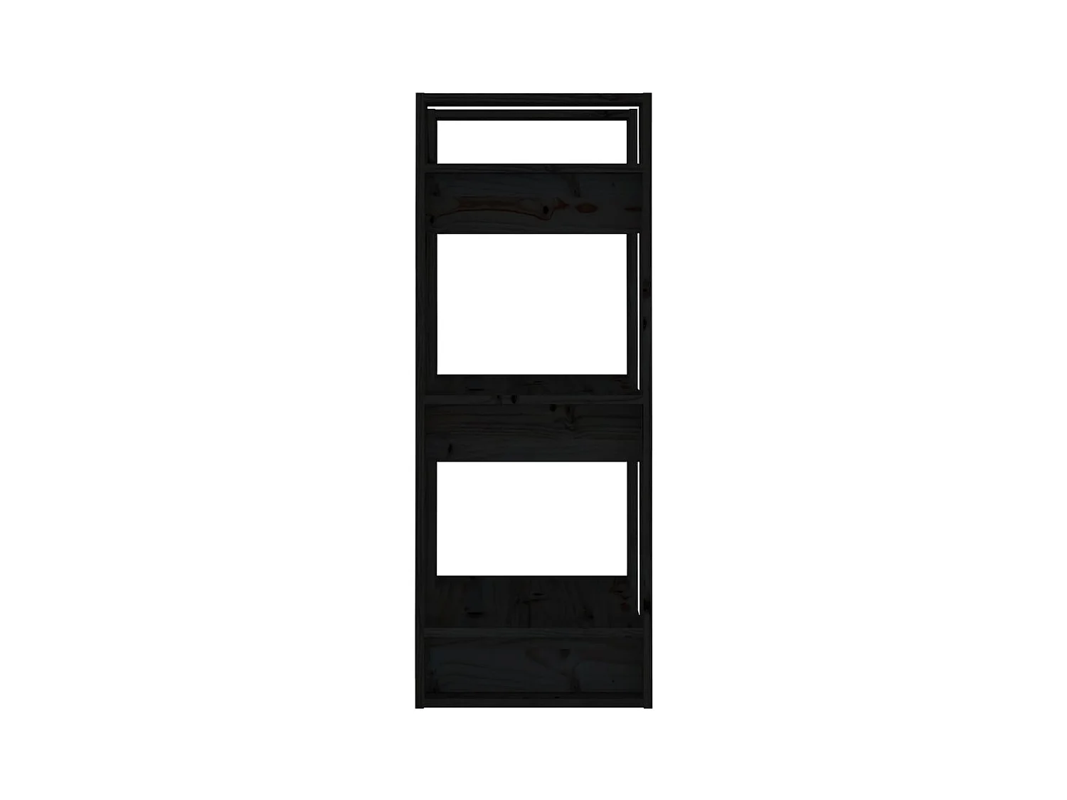 Bibliothèque | Etagère de rangement | Meuble de rangement Noir 41x35x91 cm Pin solide