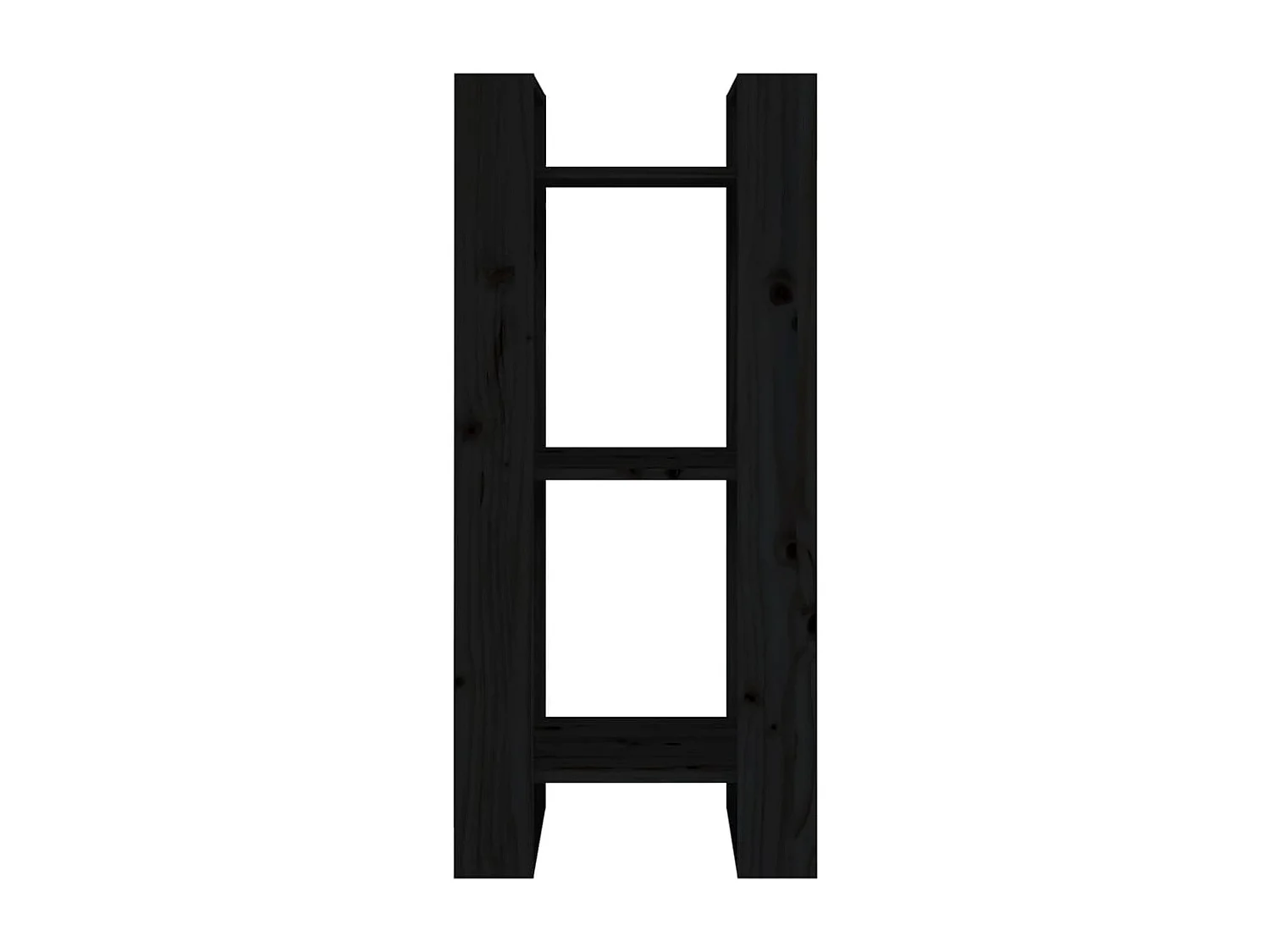 Bibliothèque | Etagère de rangement | Meuble de rangement Noir 41x35x91 cm Pin solide