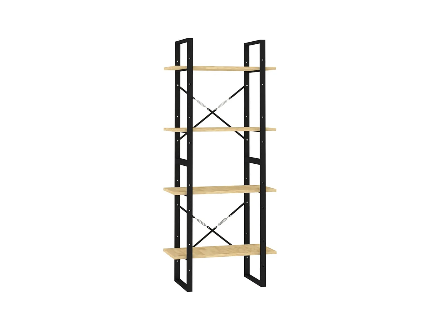 Bibliothèque | Etagère de rangement | Meuble de rangement à 4 niveaux 60x30x140 cm Bois de pin massif