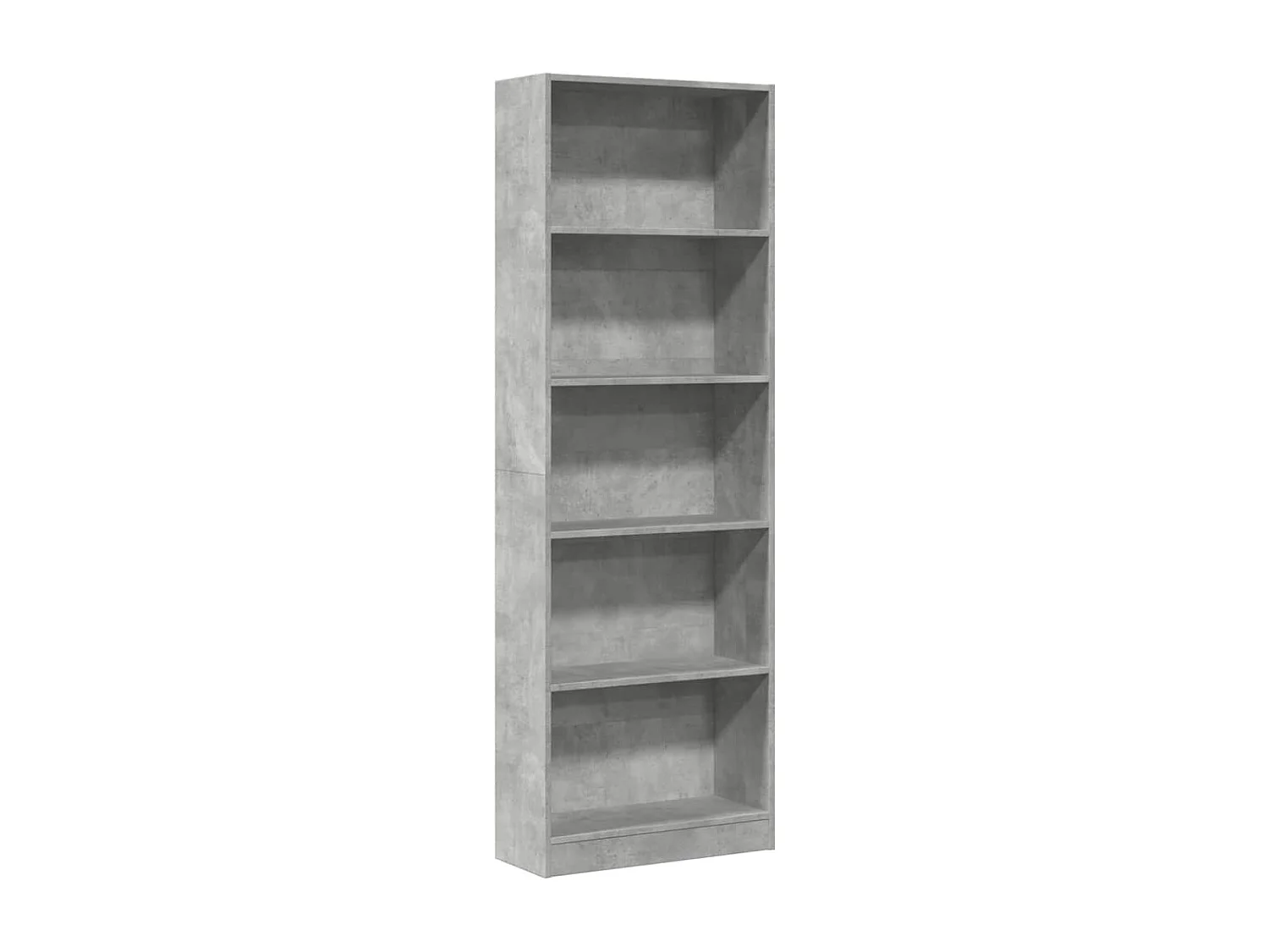 Bibliothèque | Etagère de rangement | Meuble de rangement gris béton 60x24x176 cm bois d'ingénierie