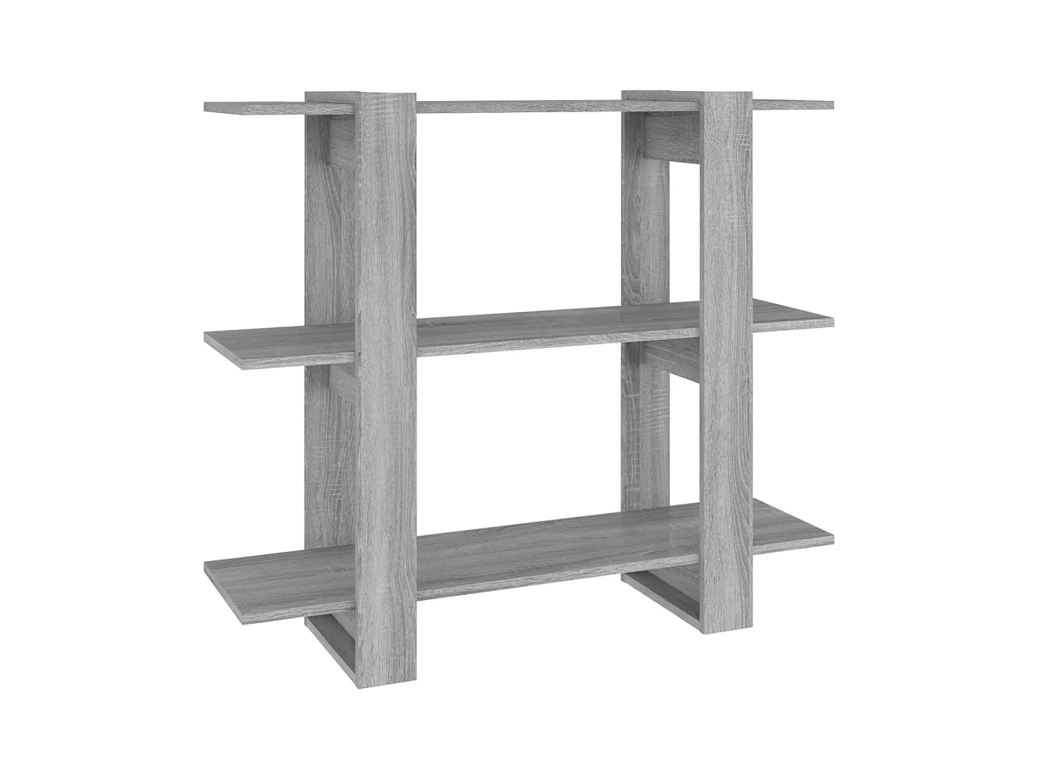Bibliothèque | Etagère de rangement | Meuble de rangement Sonoma gris 100x30x87 cm