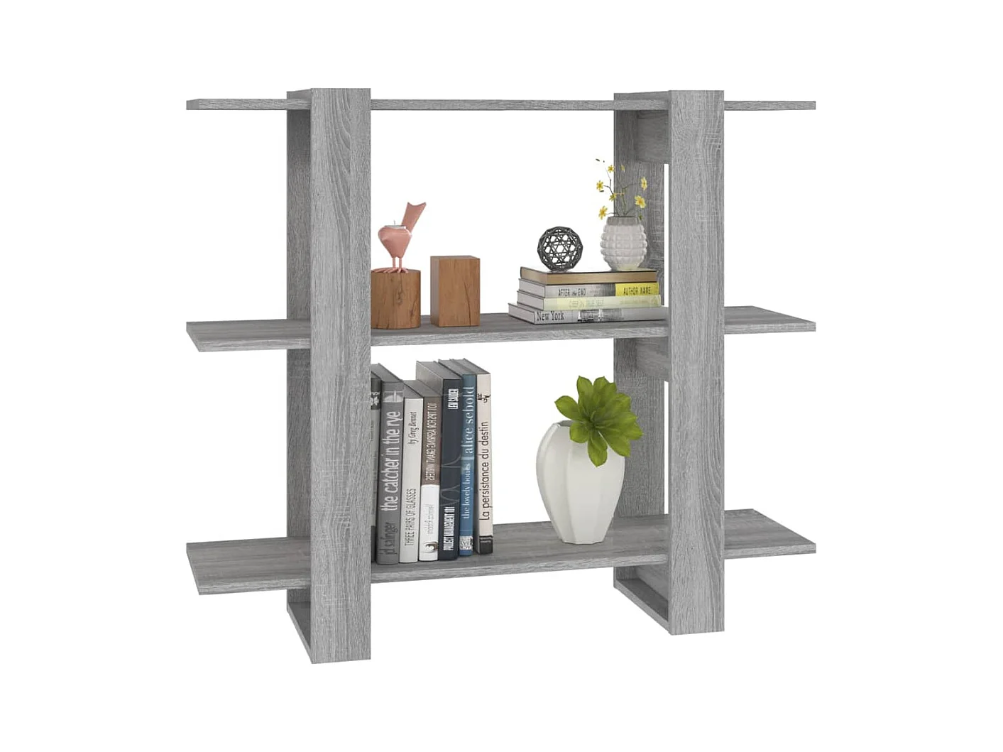 Bibliothèque | Etagère de rangement | Meuble de rangement Sonoma gris 100x30x87 cm