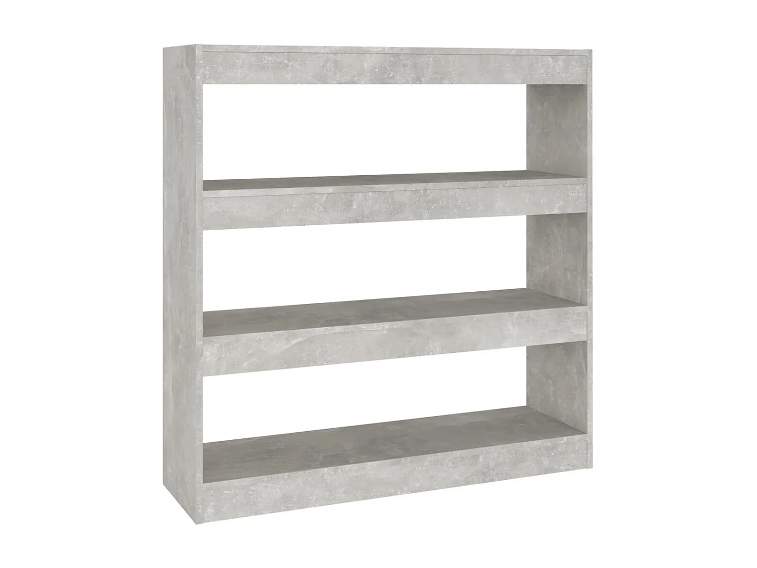 Bibliothèque | Etagère de rangement | Meuble de rangement Gris béton 100x30x103 cm