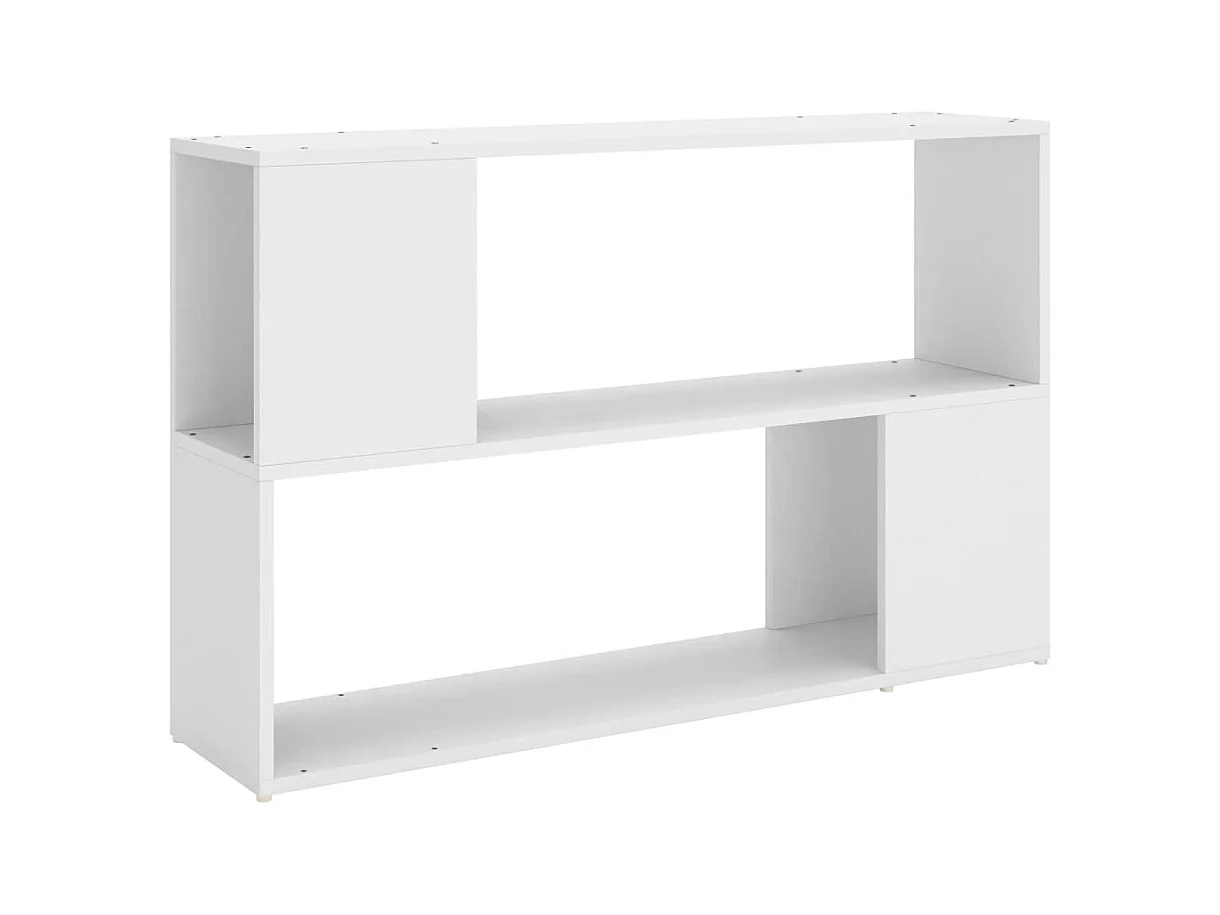 Bibliothèque | Etagère de rangement | Meuble de rangement Blanc 100x24x63 cm Bois d'ingénierie