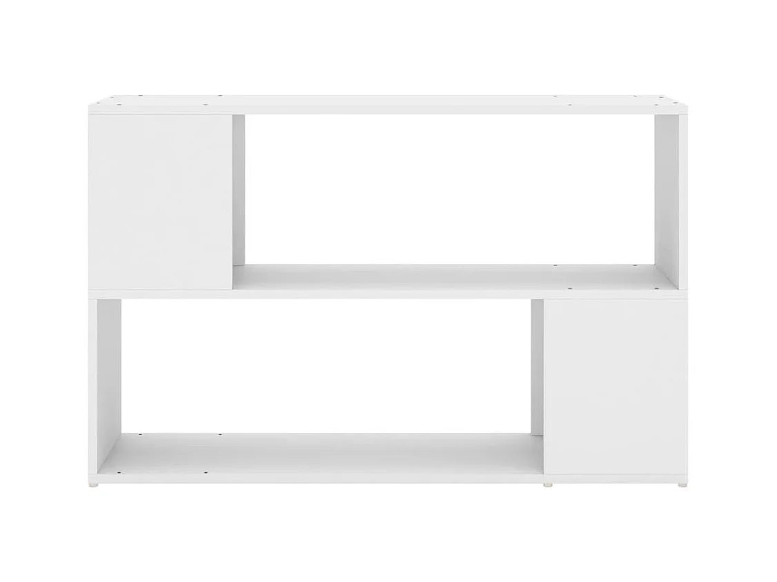 Bibliothèque | Etagère de rangement | Meuble de rangement Blanc 100x24x63 cm Bois d'ingénierie