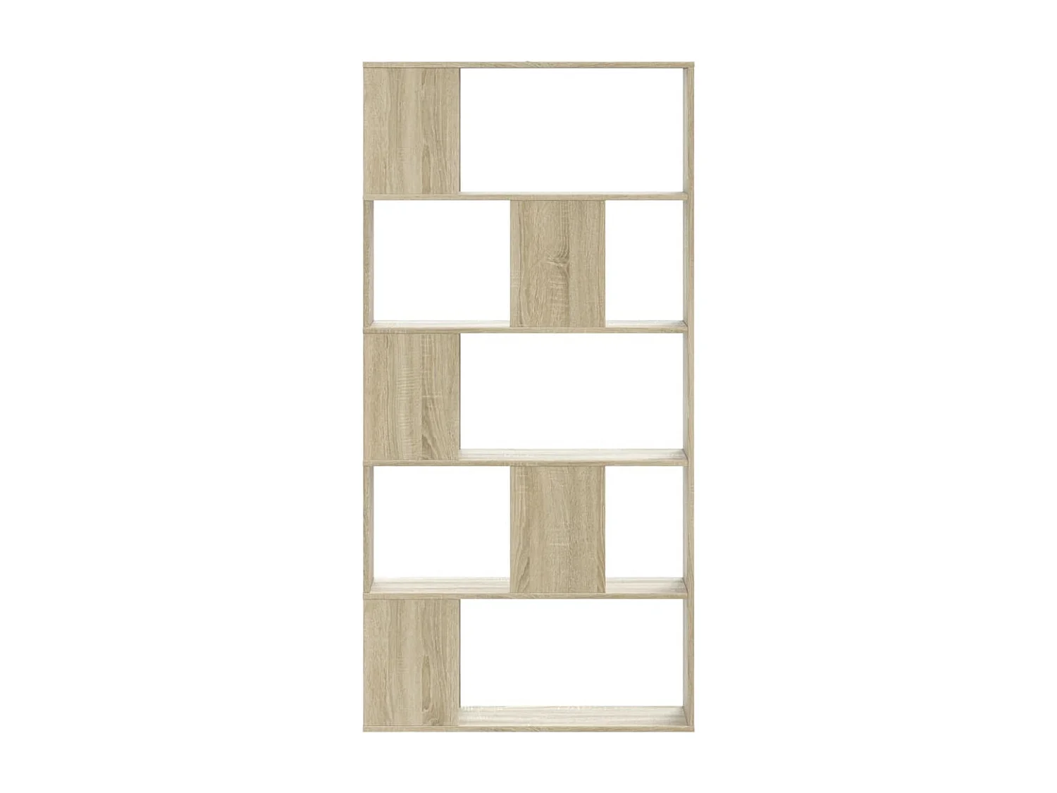 Libreria | Scaffale | Mobile di stoccaggio 5 Ripiani Rovere Sonoma 80,5x23,5x162,5cm Multistrato