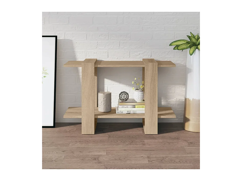 Bibliothèque | Etagère de rangement | Meuble de rangement Chêne sonoma 80x30x51 cm