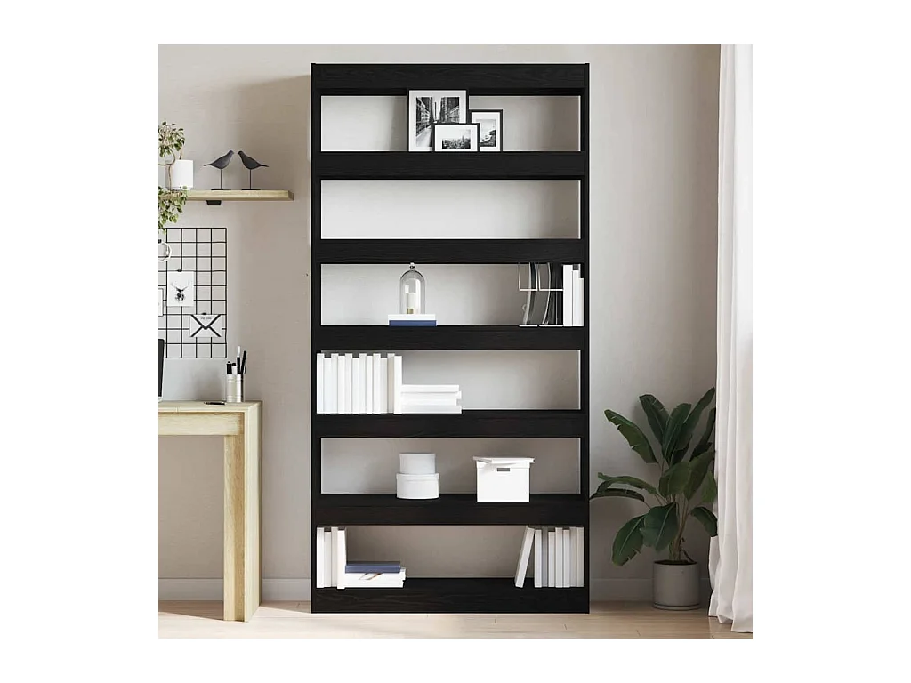 Armadio per Libri | Scaffale Libri | Mobile di stoccaggio Rovere nero Legno ingegnerizzato 100 x 30 x 198 cm