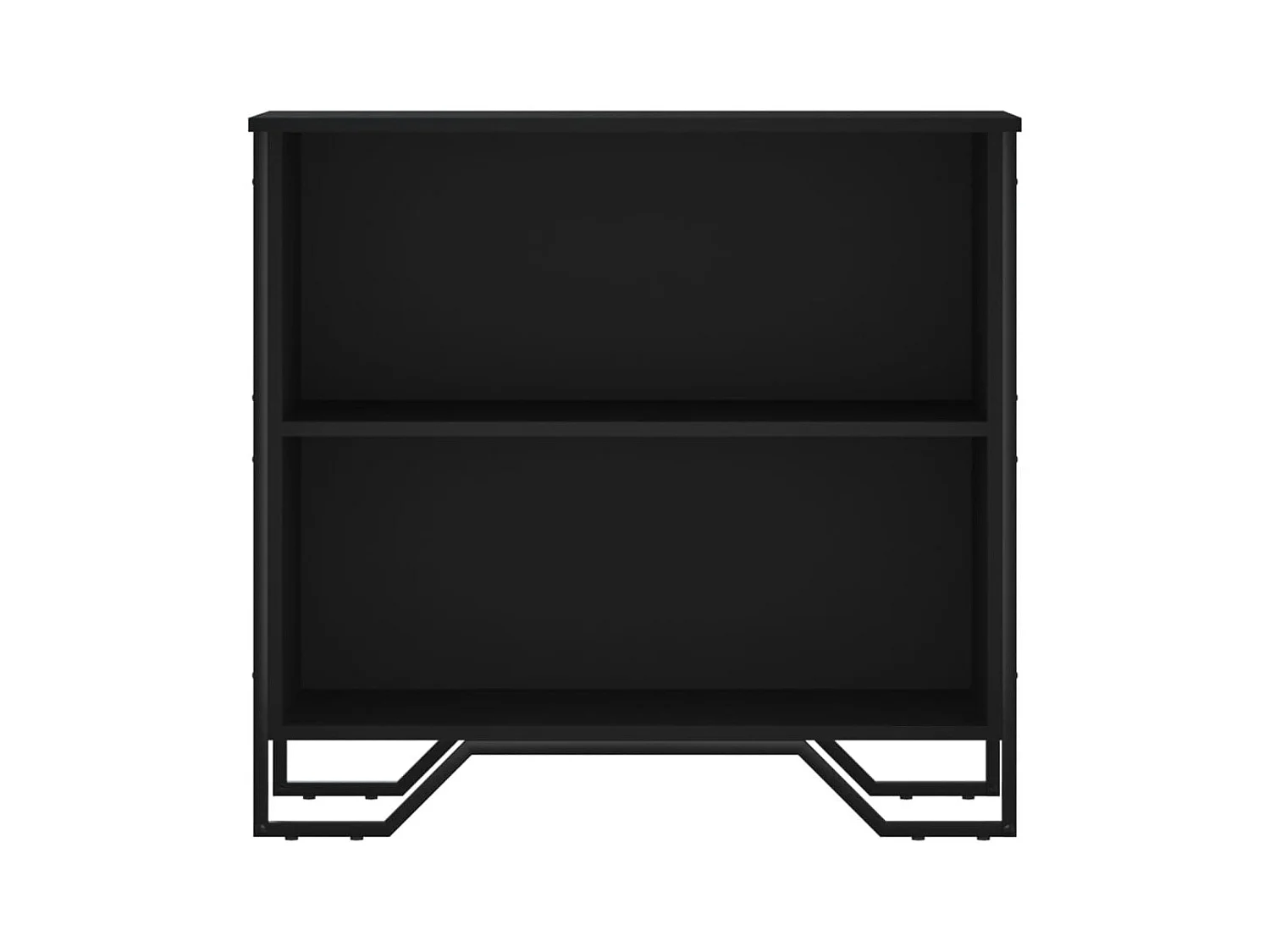 Bibliothèque | Etagère de rangement | Meuble de rangement noir 80x31x74,5 cm bois d'ingénierie