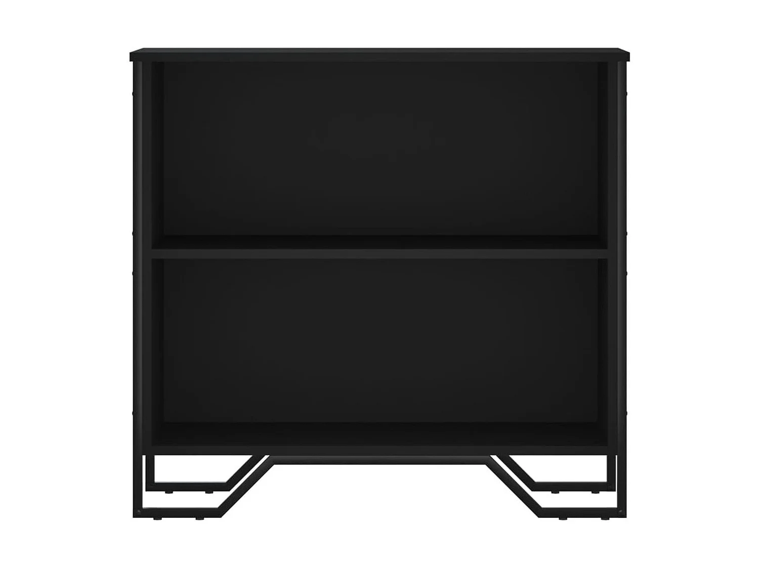 Bibliothèque | Etagère de rangement | Meuble de rangement noir 80x31x74,5 cm bois d'ingénierie