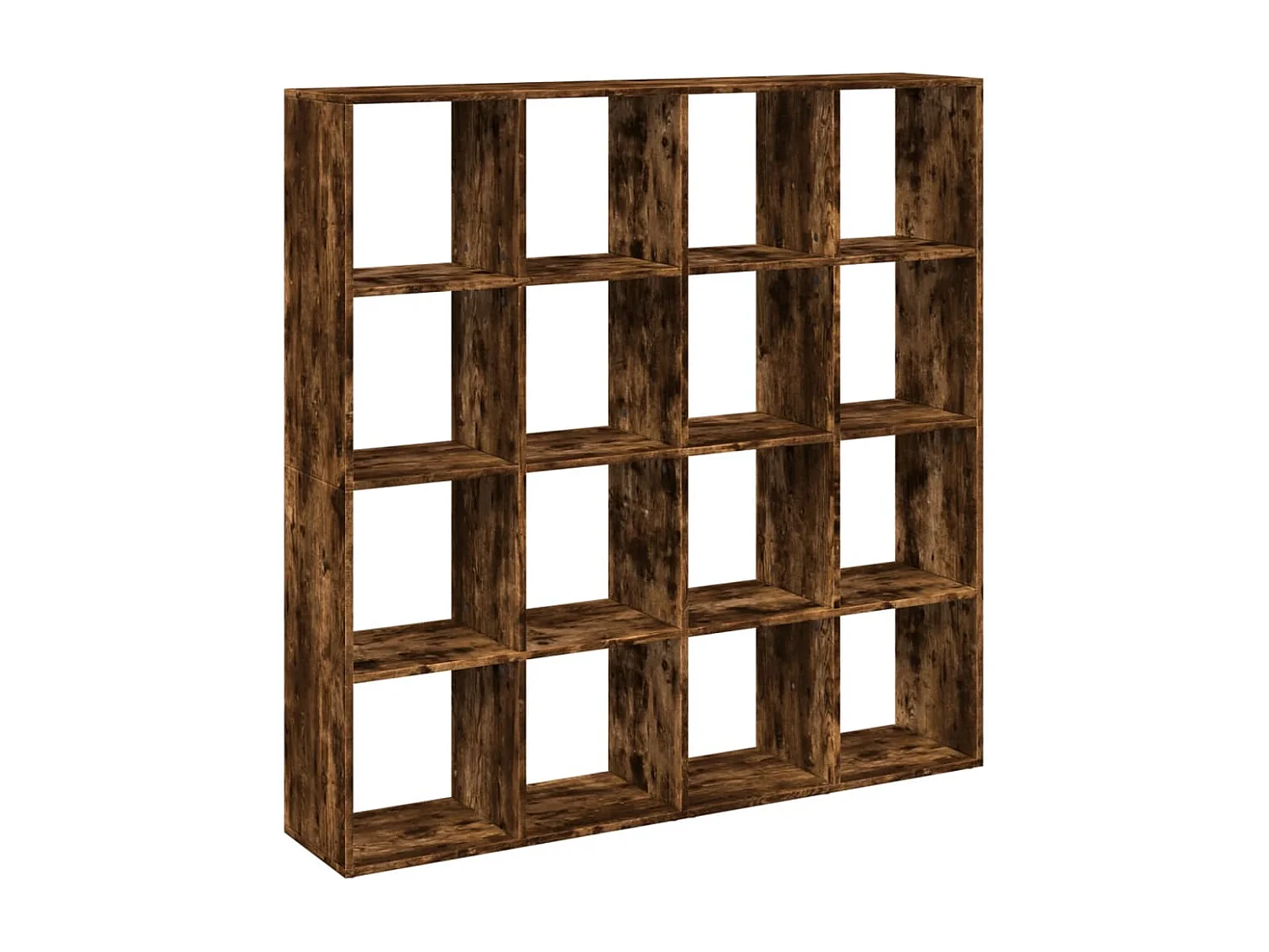 Libreria | Scaffale | Mobile di stoccaggio Rovere Fumo 137,5x29x137,5 cm in Legno Multistrato