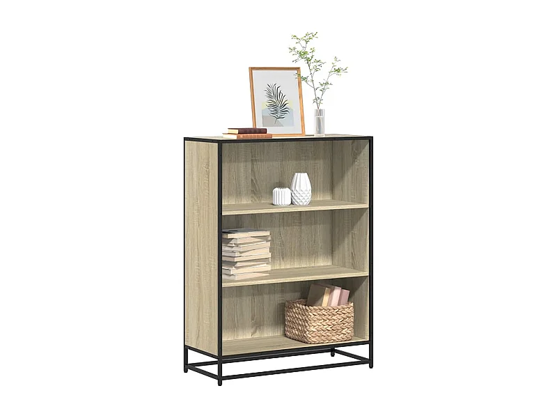 Bibliothèque | Etagère de rangement | Meuble de rangement chêne sonoma 80,5x35x107,5 cm bois d'ingénierie