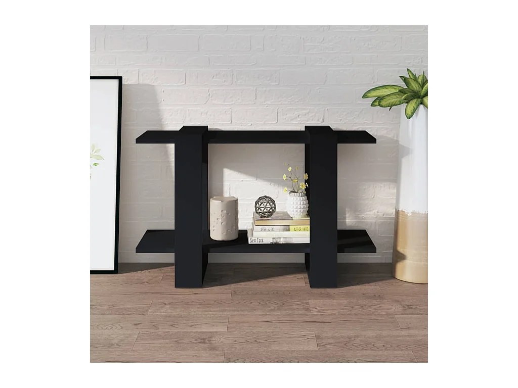 Bibliothèque | Etagère de rangement | Meuble de rangement Noir 80x30x51 cm