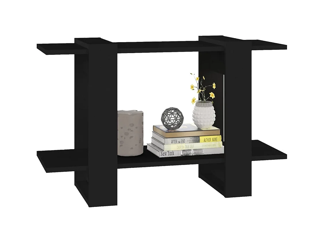Bibliothèque | Etagère de rangement | Meuble de rangement Noir 80x30x51 cm