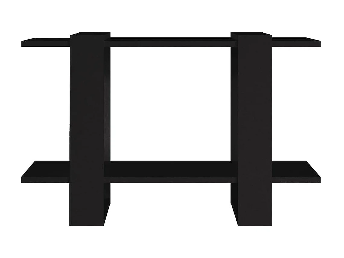 Bibliothèque | Etagère de rangement | Meuble de rangement Noir 80x30x51 cm