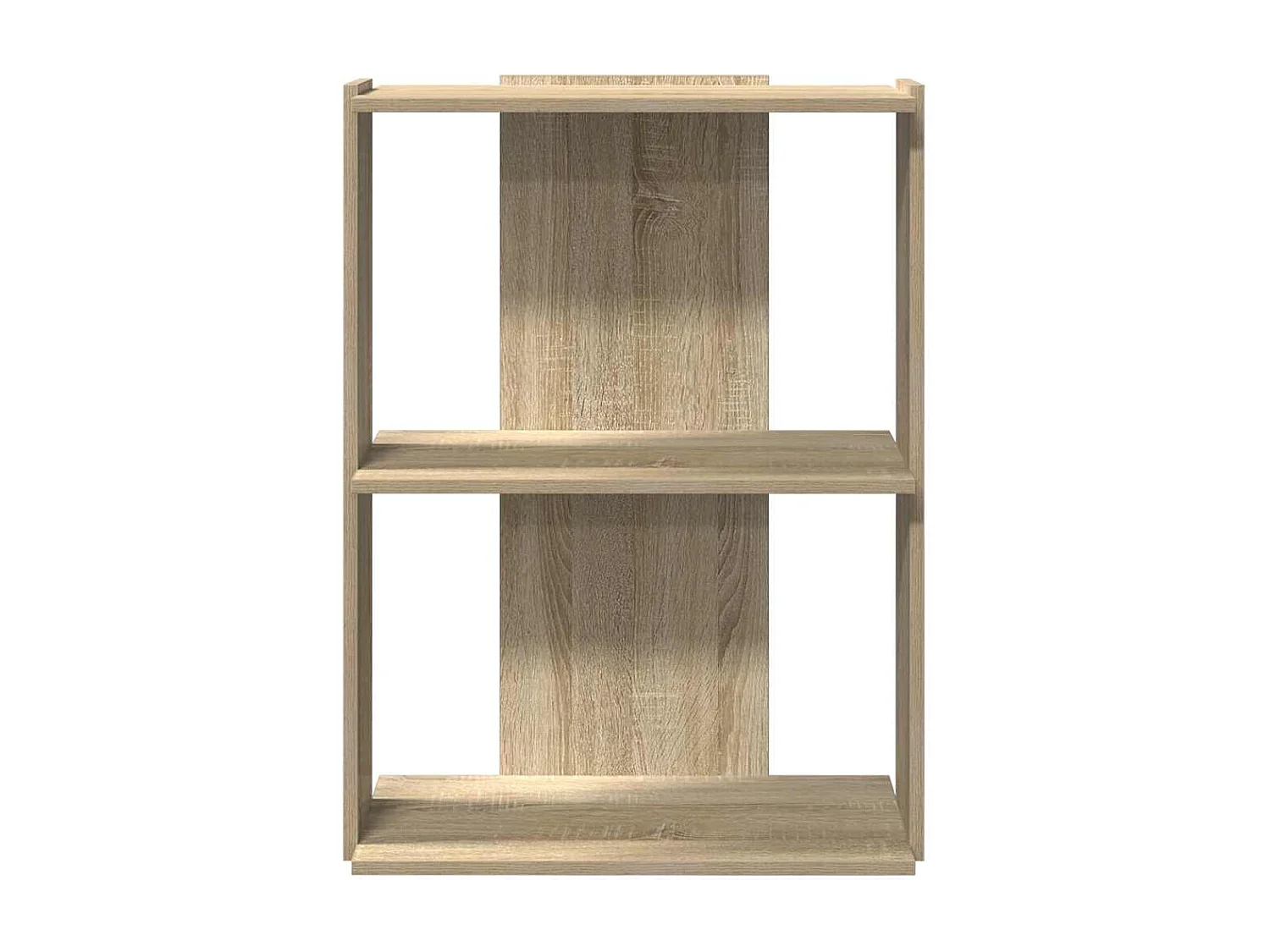 Bibliothèque | Etagère de rangement | Meuble de rangement à 3 niveaux chêne sonoma 60x30x80 cm