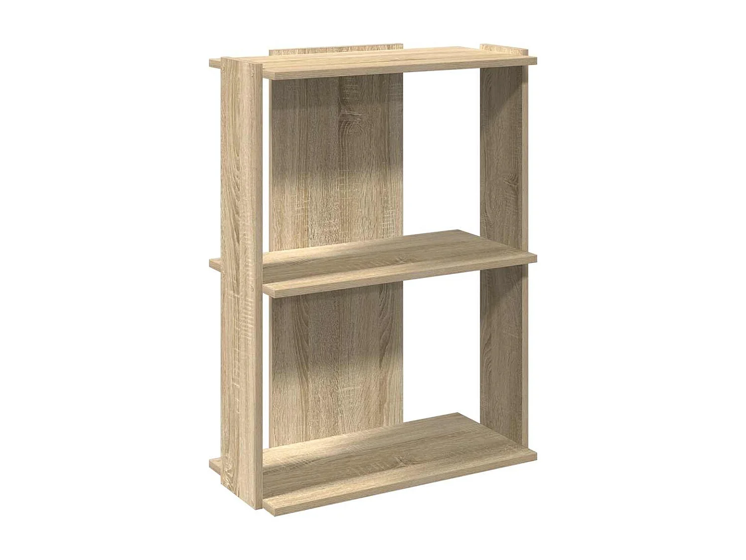 Libreria | Scaffale | Mobile di stoccaggio 3 Ripiani Rovere Sonoma 60x30x80 cm Legno Multistrato