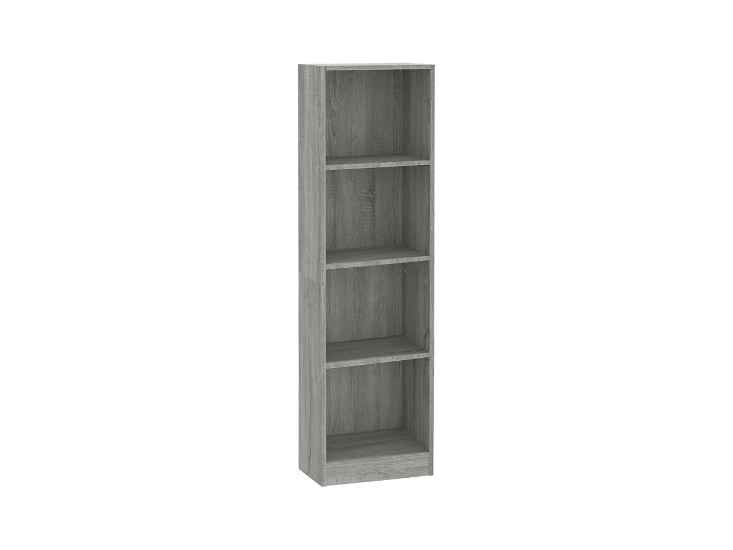 Bibliothèque | Etagère de rangement | Meuble de rangement 4 niveaux Sonoma gris 40x24x143 cm