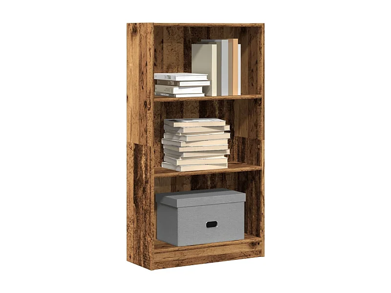 Bibliothèque | Etagère de rangement | Meuble de rangement vieux bois 60x24x109 cm bois d'ingénierie