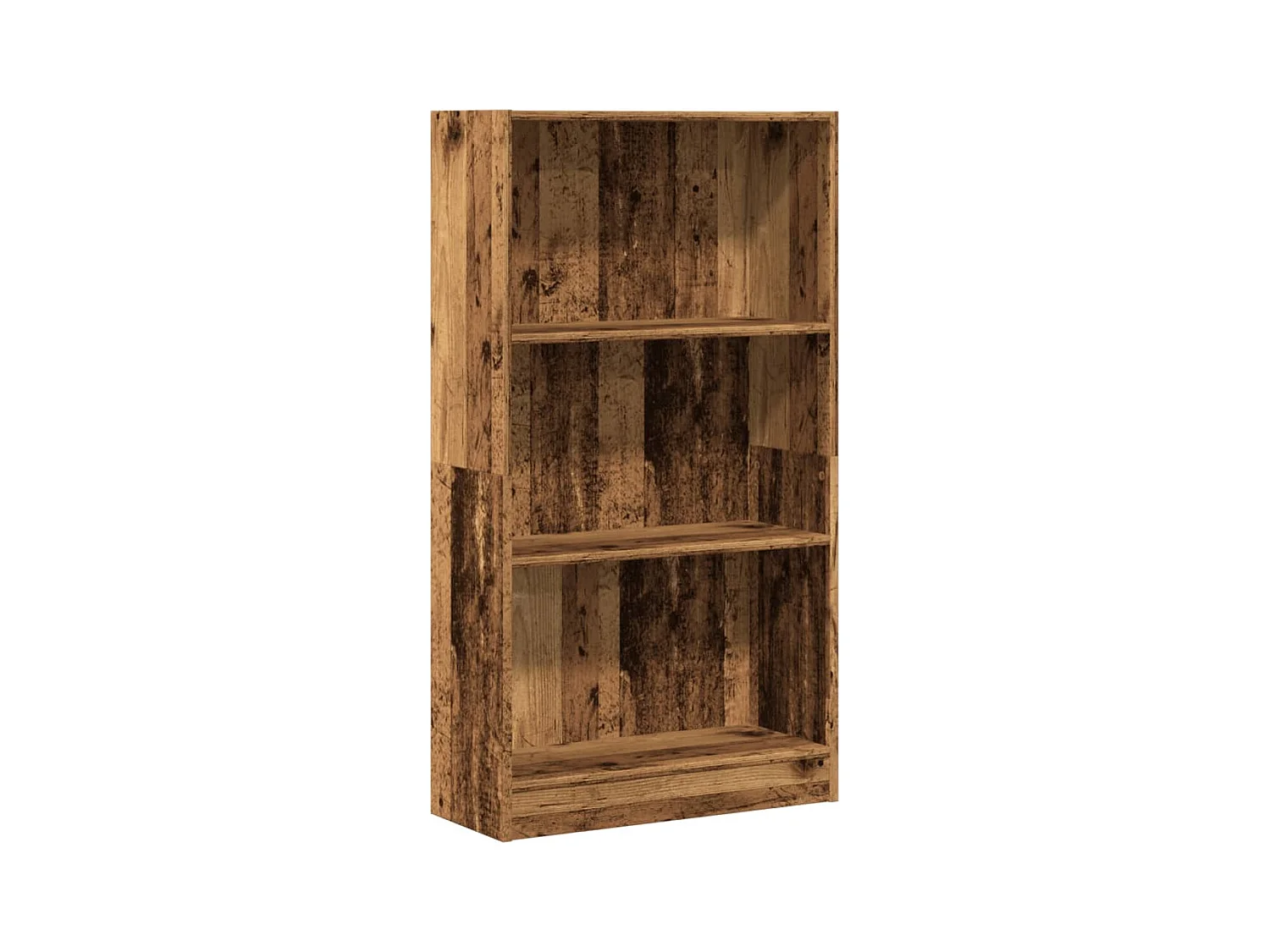 Bibliothèque | Etagère de rangement | Meuble de rangement vieux bois 60x24x109 cm bois d'ingénierie