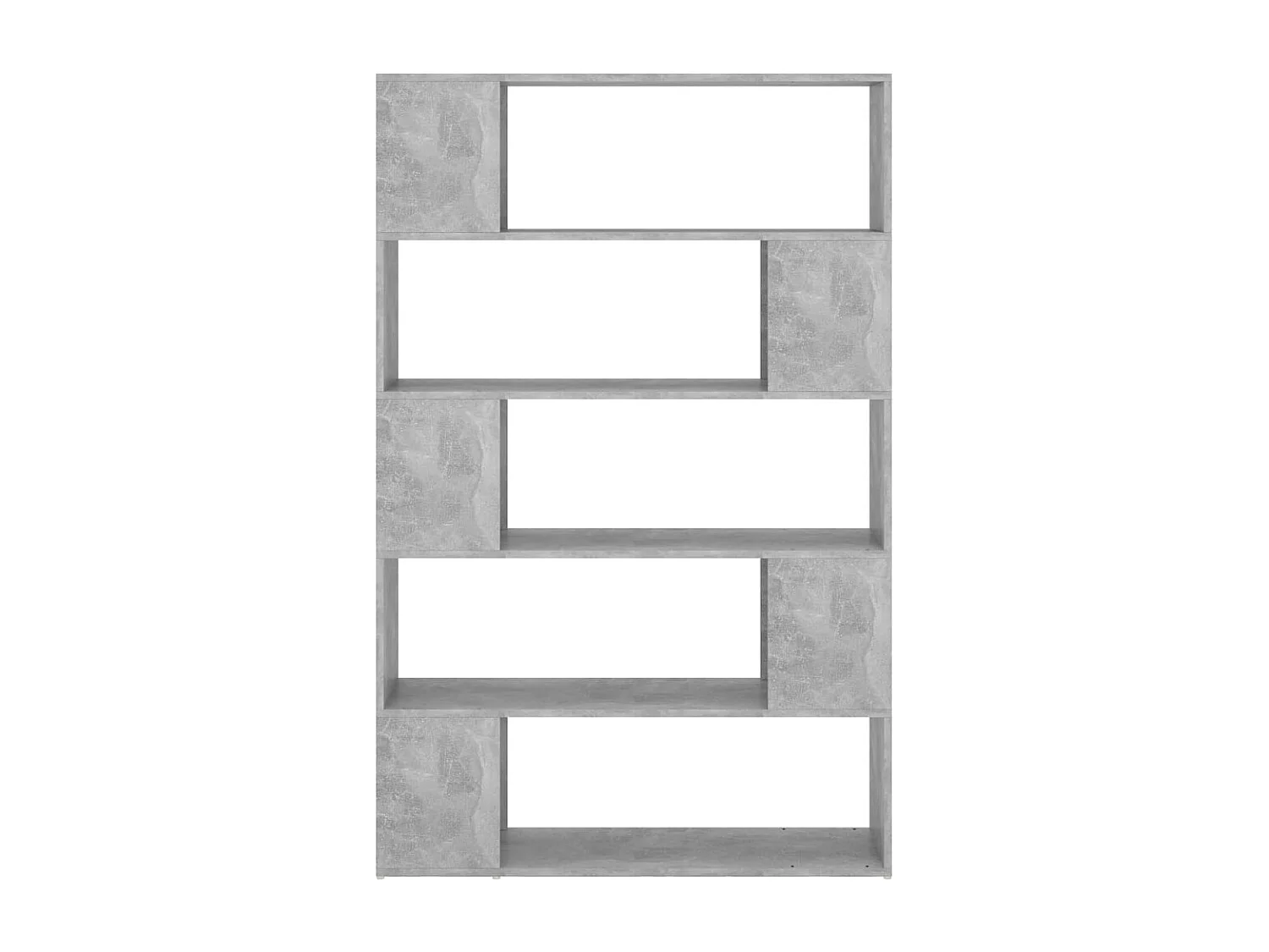 Libreria | Scaffale | Mobile di stoccaggio Divisorio Grigio Cemento 100x24x155 cm in Truciolato