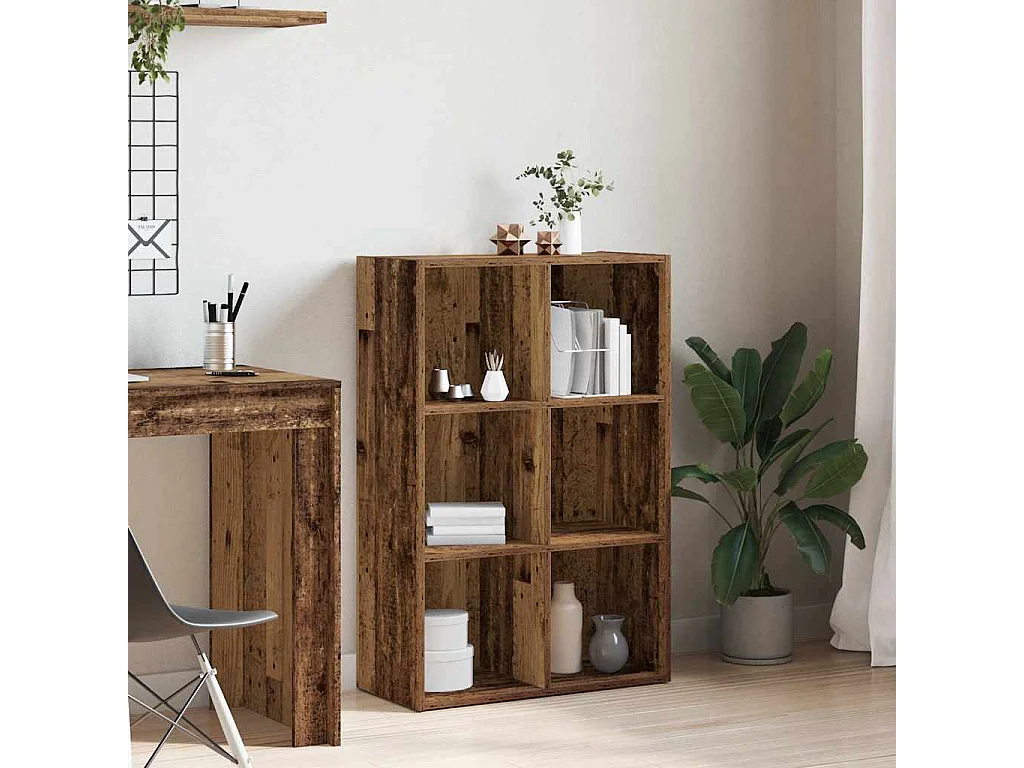 Libreria | Scaffale | Mobile di stoccaggio Credenza Legno Antico 66x30x98 cm Legno Multistrato