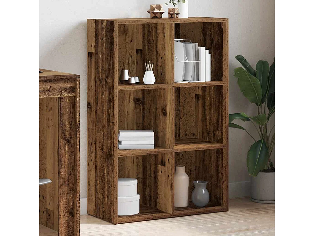 Libreria | Scaffale | Mobile di stoccaggio Credenza Legno Antico 66x30x98 cm Legno Multistrato