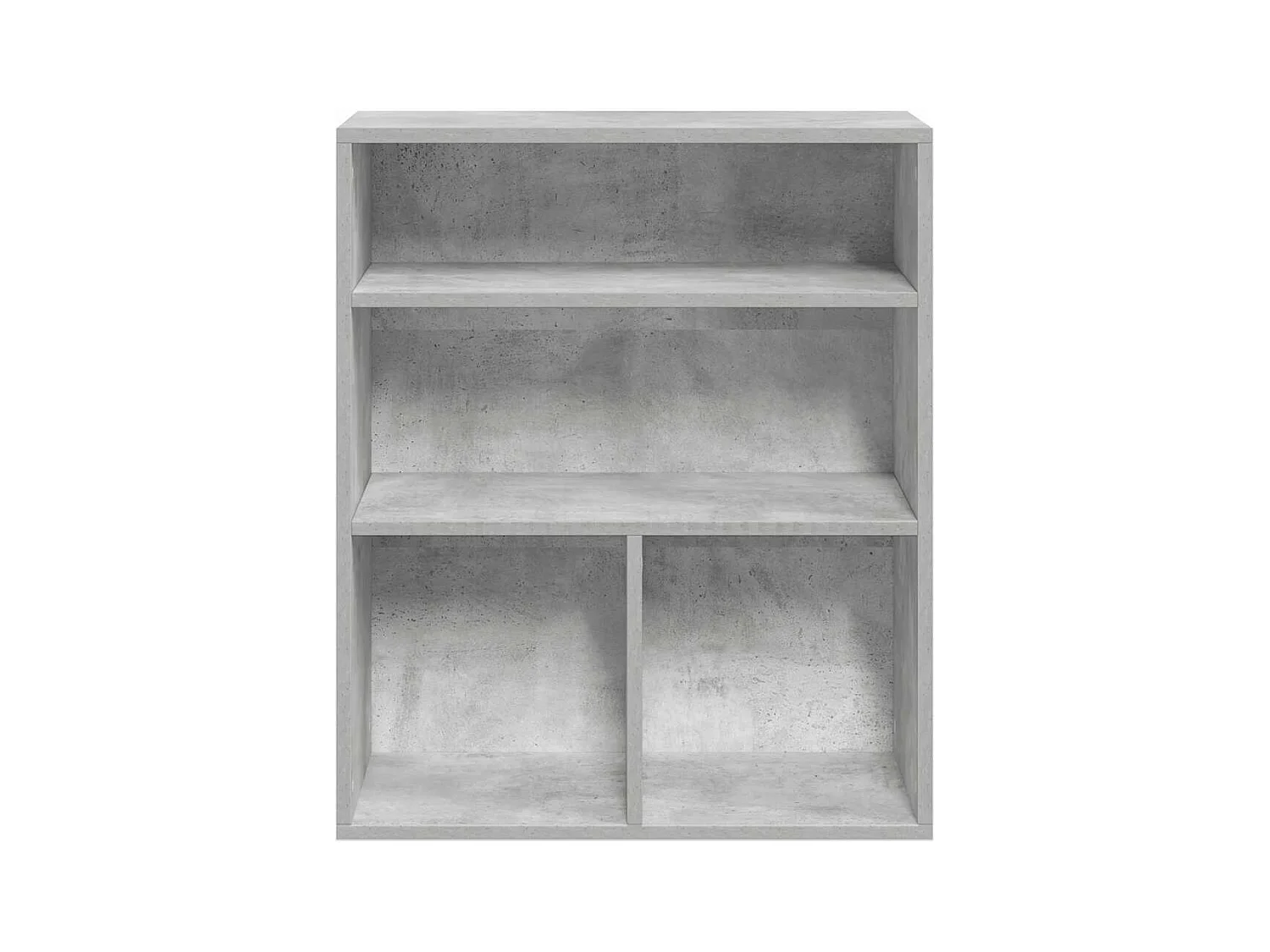 Bibliothèque | Etagère de rangement | Meuble de rangement gris béton 60x30x71,5 cm bois d'ingénierie