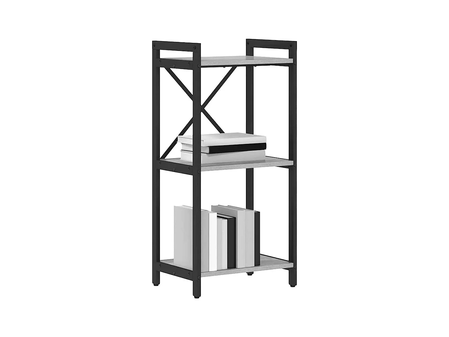 Bibliothèque | Etagère de rangement | Meuble de rangement Sonoma gris 40 x 30 x 83 cm Bois d'ingénierie