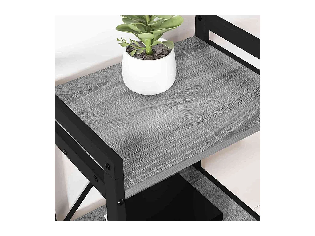 Bibliothèque | Etagère de rangement | Meuble de rangement Sonoma gris 40 x 30 x 83 cm Bois d'ingénierie