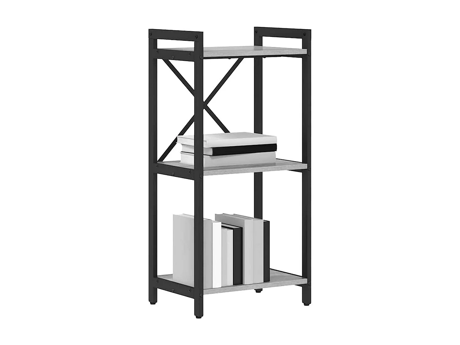 Bibliothèque | Etagère de rangement | Meuble de rangement Sonoma gris 40 x 30 x 83 cm Bois d'ingénierie