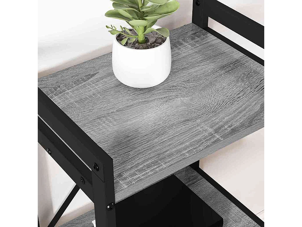 Bibliothèque | Etagère de rangement | Meuble de rangement Sonoma gris 40 x 30 x 83 cm Bois d'ingénierie