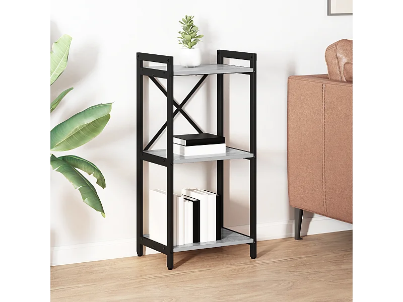 Bibliothèque | Etagère de rangement | Meuble de rangement Sonoma gris 40 x 30 x 83 cm Bois d'ingénierie