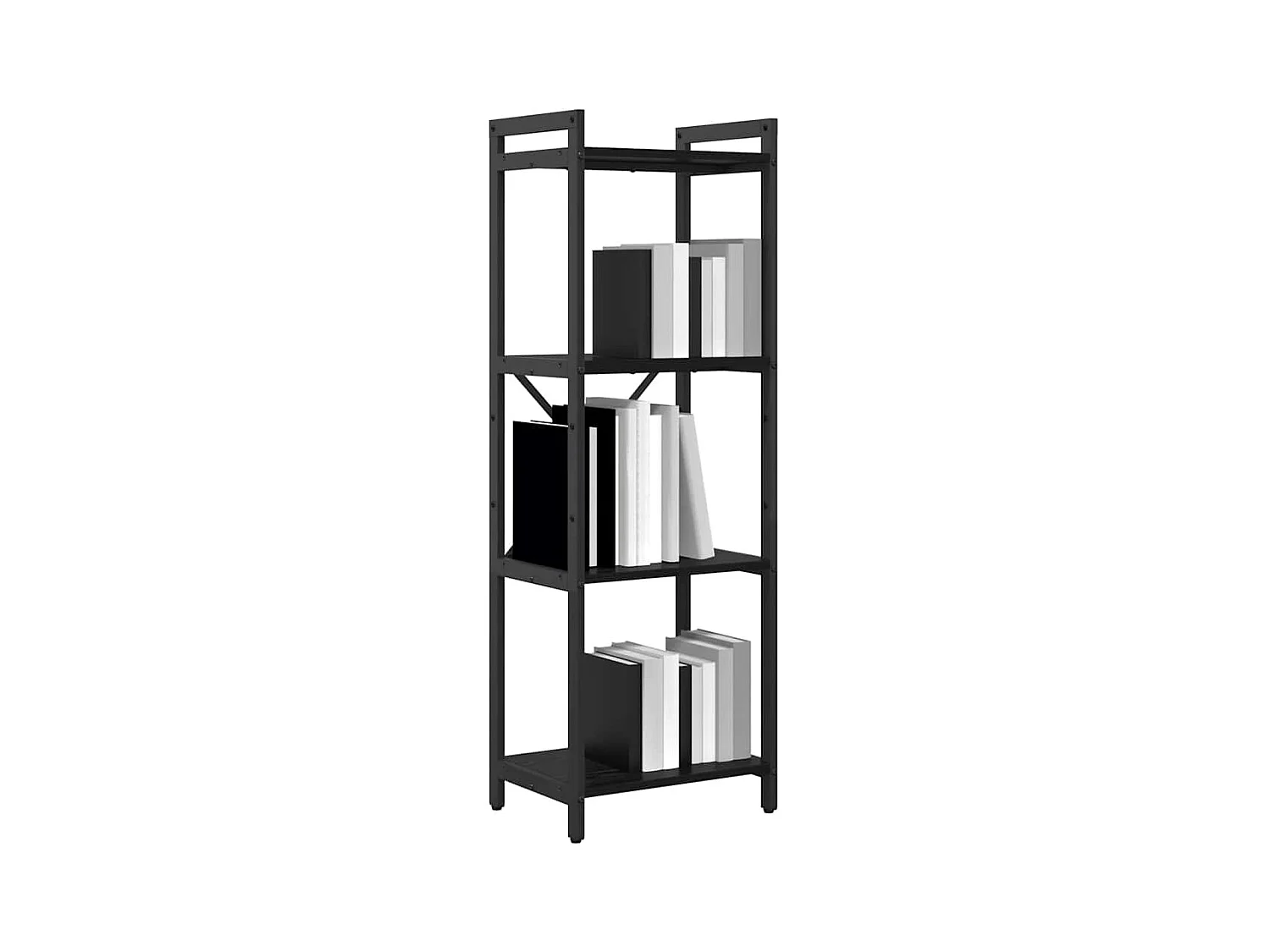 Bibliothèque | Etagère de rangement | Meuble de rangement Chêne noir 40 x 30 x 118 cm Bois d'ingénierie
