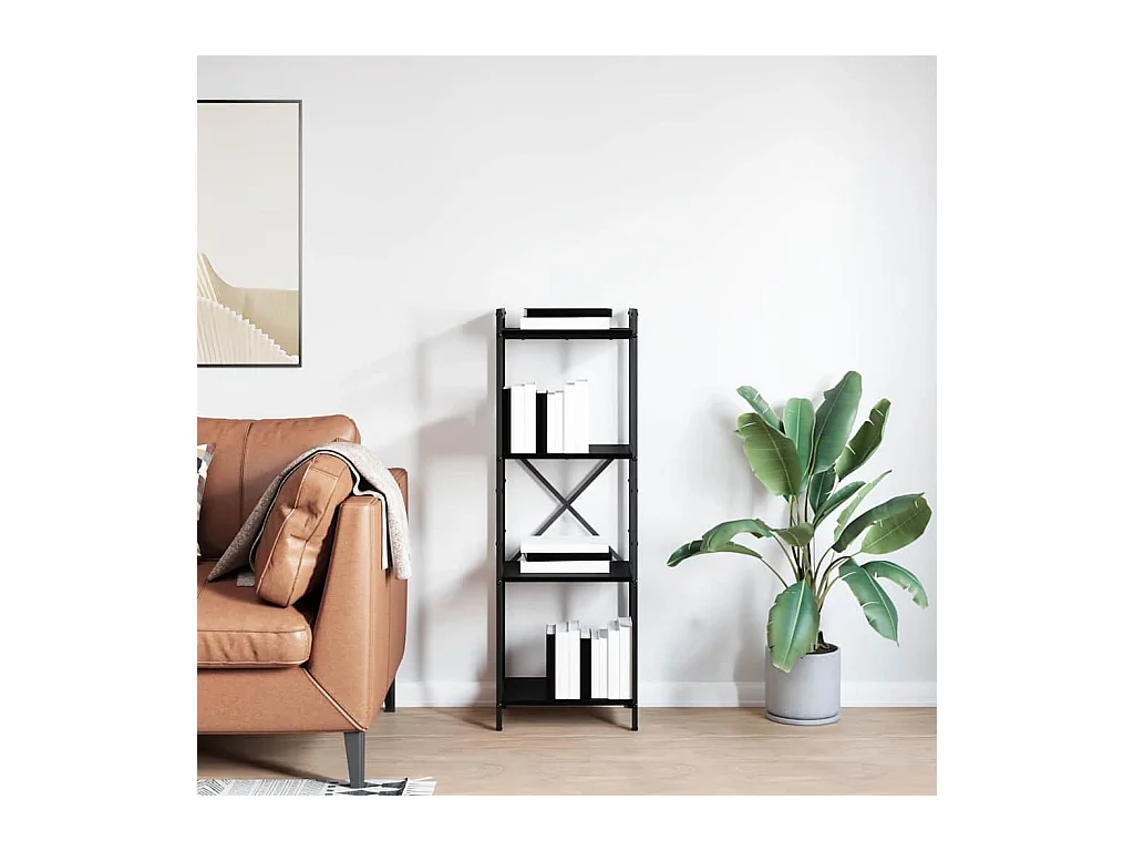 Bibliothèque | Etagère de rangement | Meuble de rangement Chêne noir 40 x 30 x 118 cm Bois d'ingénierie