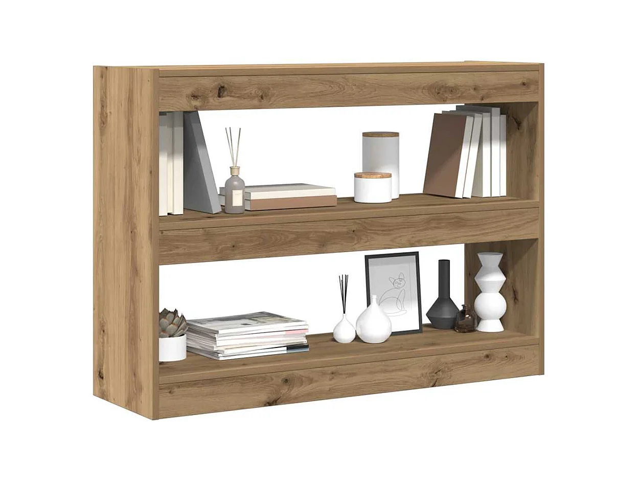 Bibliothèque | Etagère de rangement | Meuble de rangement - Chêne artisan - 100x30x72 cm - Fabriqué en bois d'ingénierie