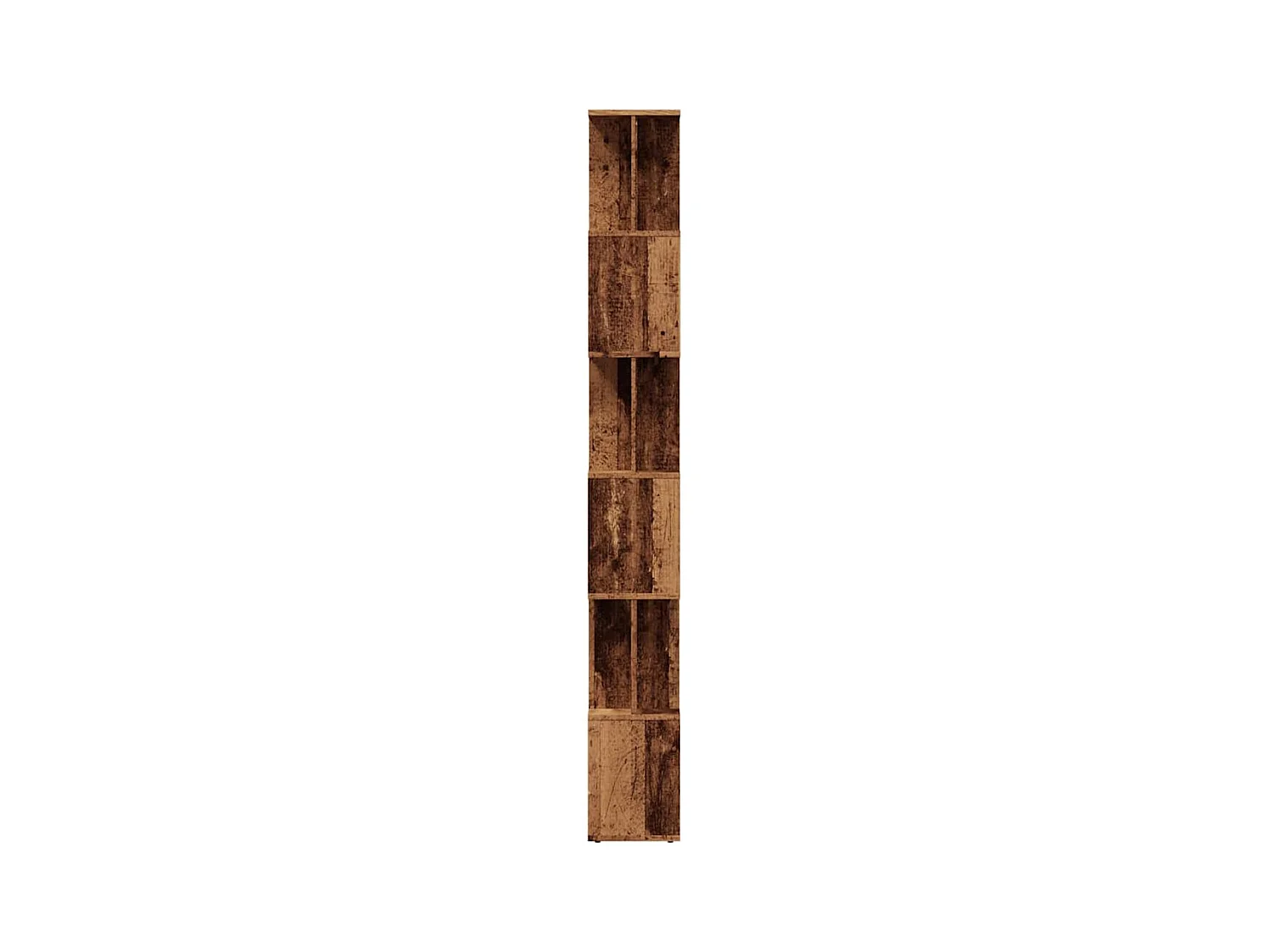 Bibliothèque | Etagère de rangement | Meuble de rangement vieux bois 80x24x192 cm bois d'ingénierie