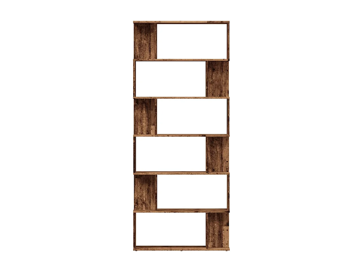 Libreria | Scaffale | Mobile di stoccaggio in Legno Antico 80x24x192 cm Legno Multistrato