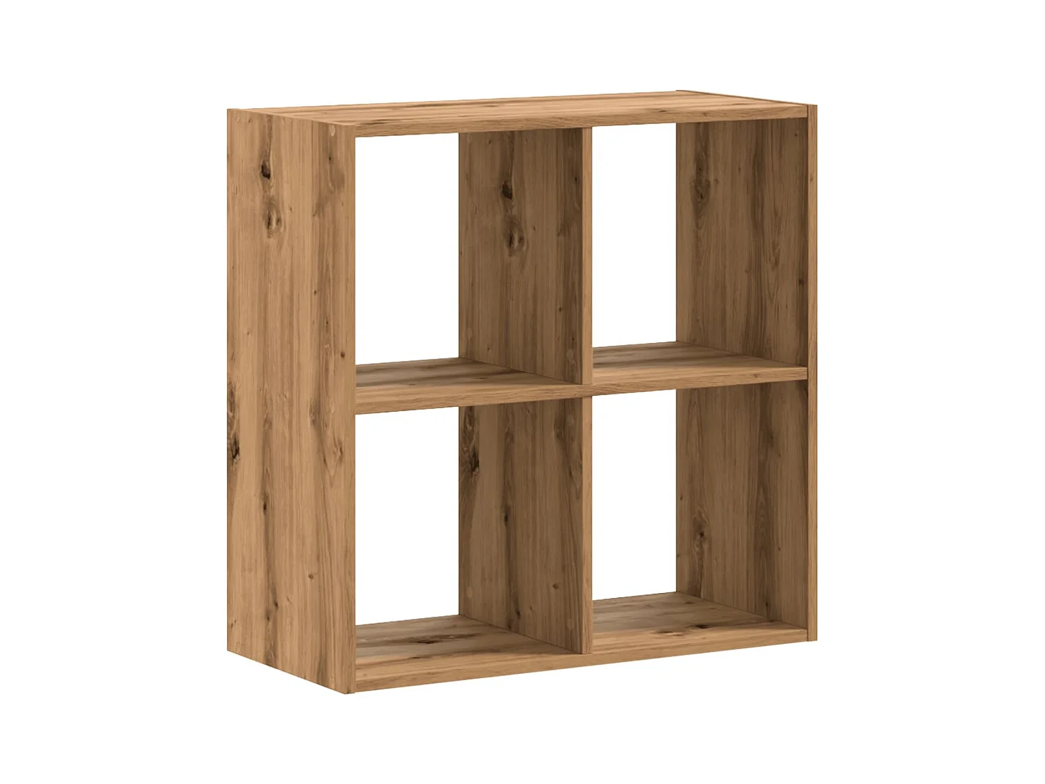 Bibliothèque | Etagère de rangement | Meuble de rangement chêne artisanal 68,5x32x68,5 cm bois d'ingénierie