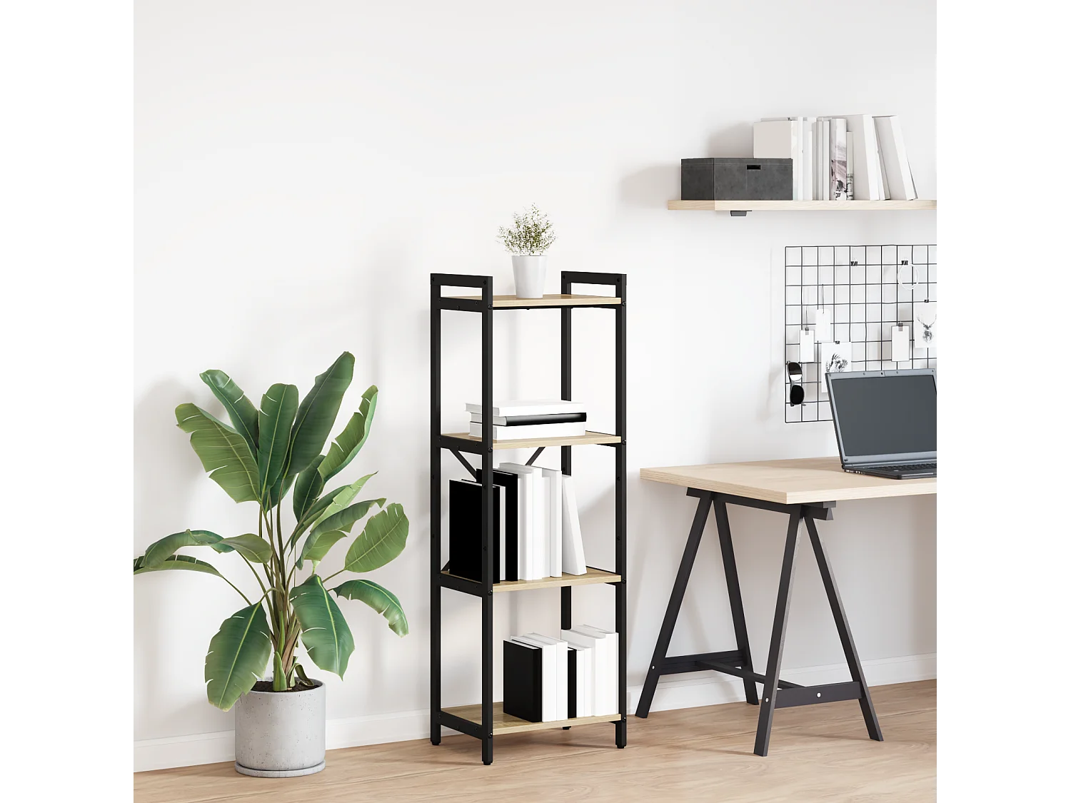 Bibliothèque | Etagère de rangement | Meuble de rangement Chêne sonoma 40 x 30 x 118 cm Bois d'ingénierie