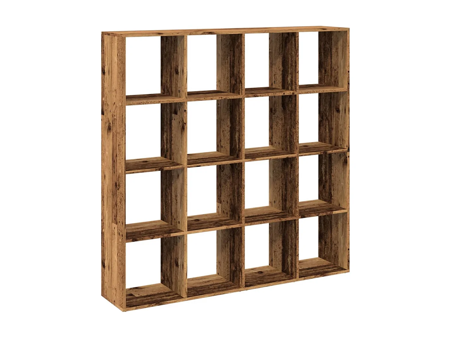 Libreria | Scaffale | Mobile di stoccaggio Legno Antico 137,5x29x137,5 cm in Legno Multistrato