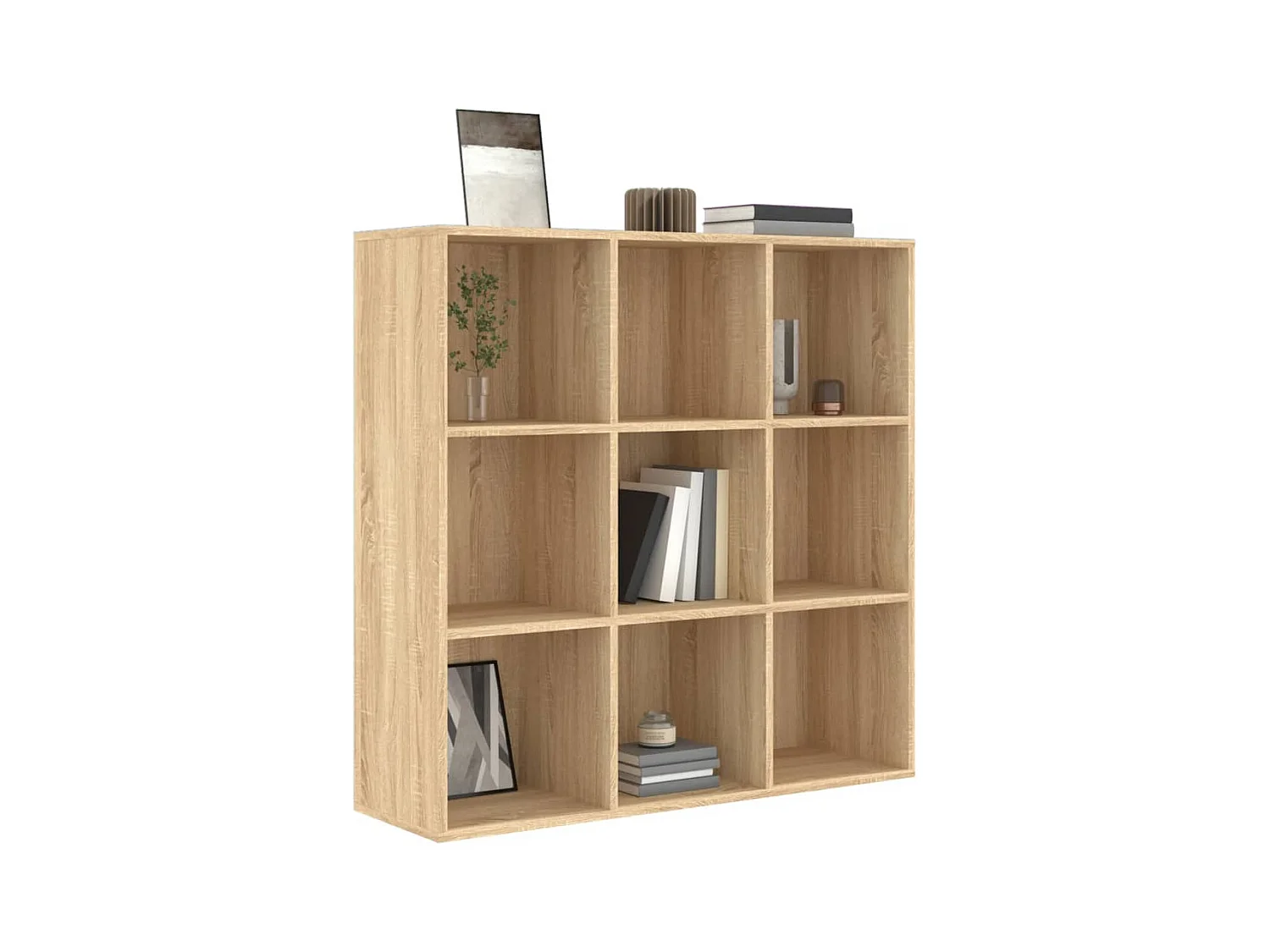 Bibliothèque | Etagère de rangement | Meuble de rangement chêne sonoma 98x29x97,5 cm bois d'ingénierie