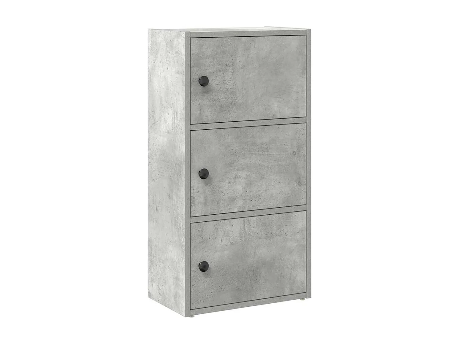 Libreria | Scaffale | Mobile di stoccaggio Grigio Cemento 40x24x77 cm in Legno Multistrato