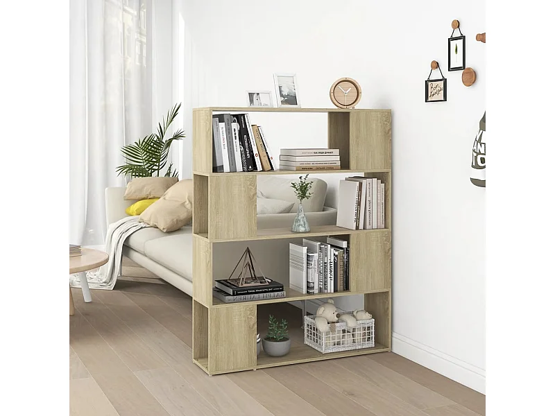 Bibliothèque | Etagère de rangement | Meuble de rangement Chêne sonoma 100x24x124 cm