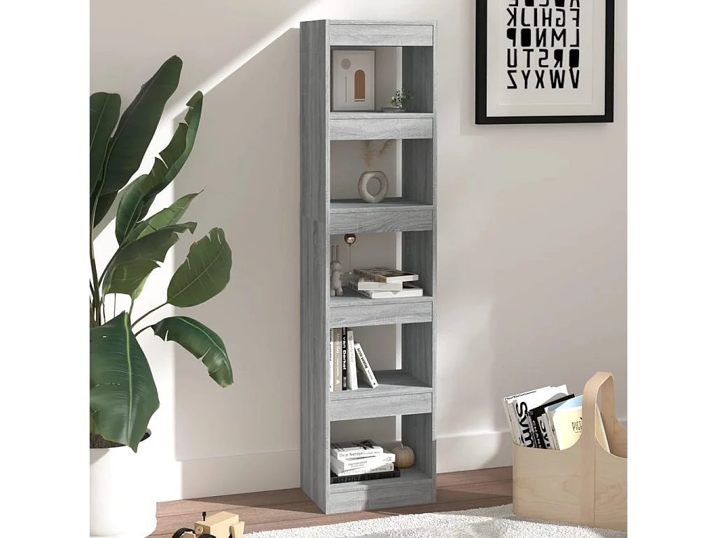 Bibliothèque | Etagère de rangement | Meuble de rangement Sonoma gris 40x30x166 cm