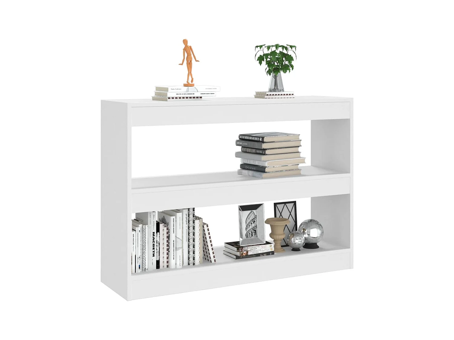 Bibliothèque | Etagère de rangement | Meuble de rangement Blanc 100x30x72 cm